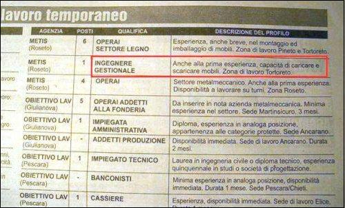 Ci vuole una laurea specialistica per questo